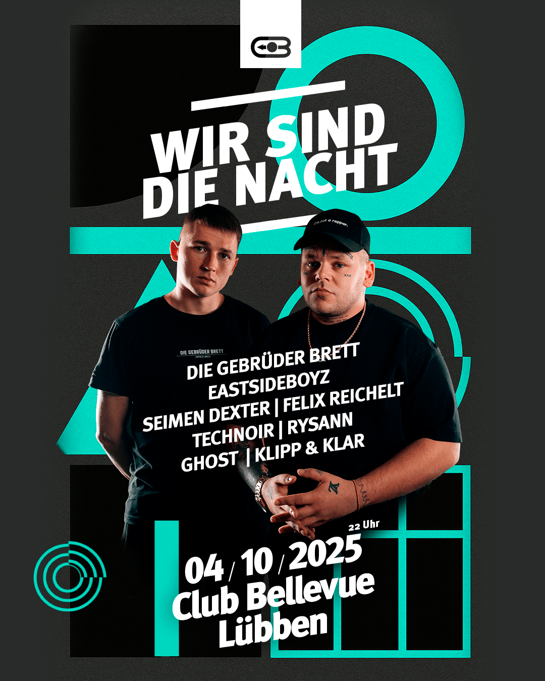 Wir sind die Nacht! /w. Die Gebrüder Brett, EastSideBoyz live!, Technoir uvm.