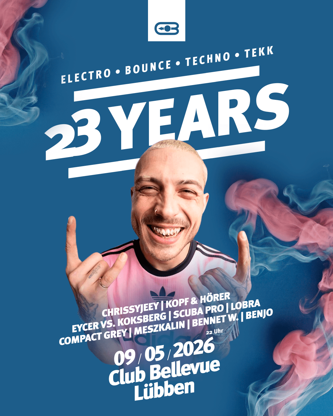 23 YEARS Club Bellevue & SummerClosing! /w. Chrissyjeey, Kopf & Hörer, Eycer vs. Koksberg uvm.