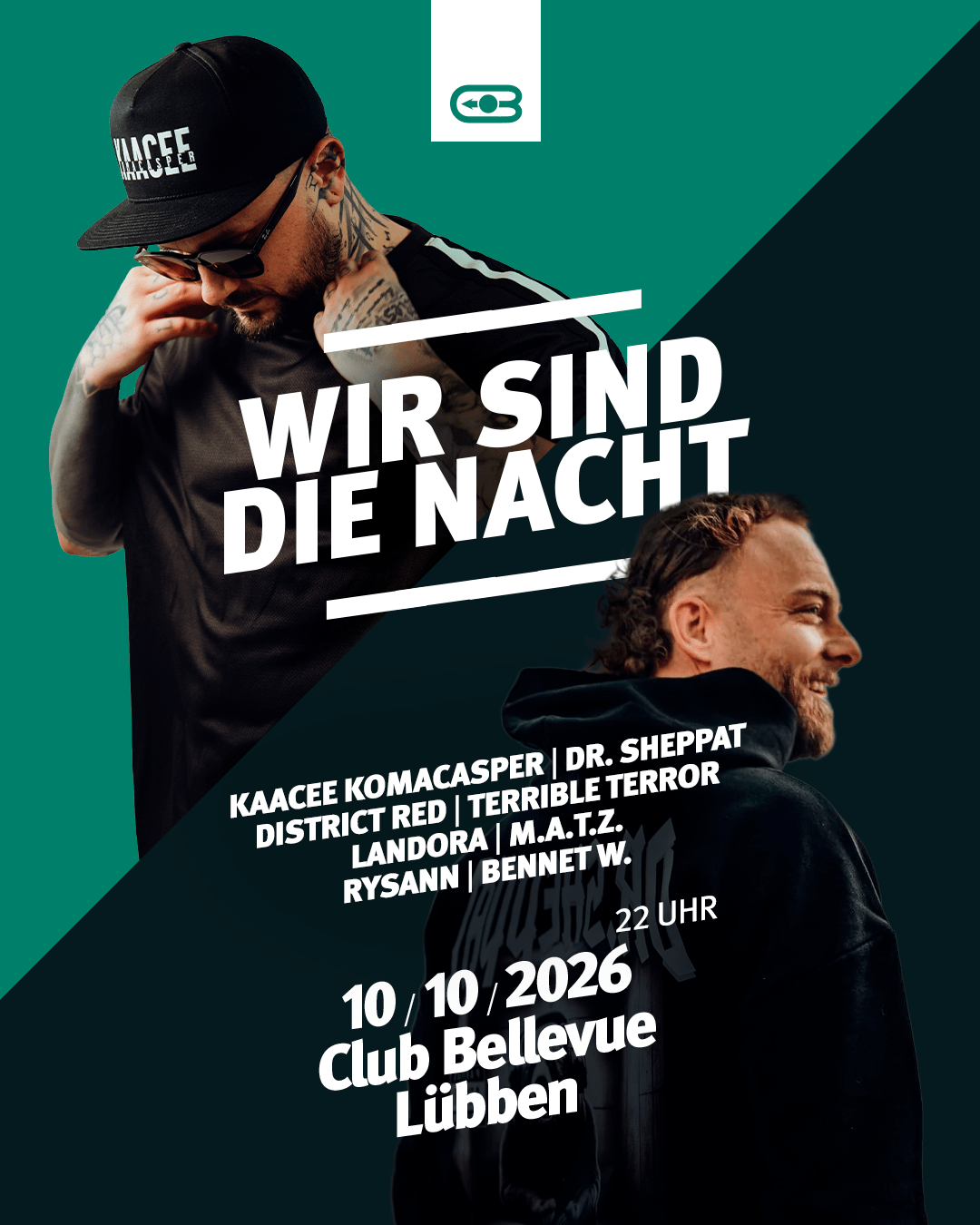 Wir sind die Nacht! /w. KaaCee KomaCasper, Dr. Sheppat, District Red uvm.
